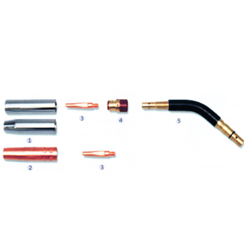 空冷式/水冷式氬焊槍零件